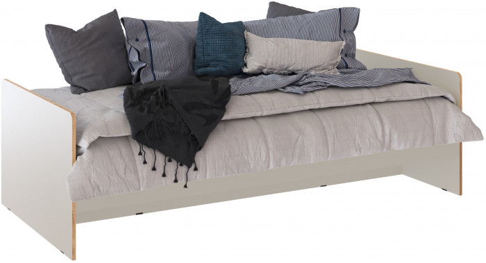 Кровать 0,9 Асцелла с настилом ЛДСП, Кашемир/Крафт золотой