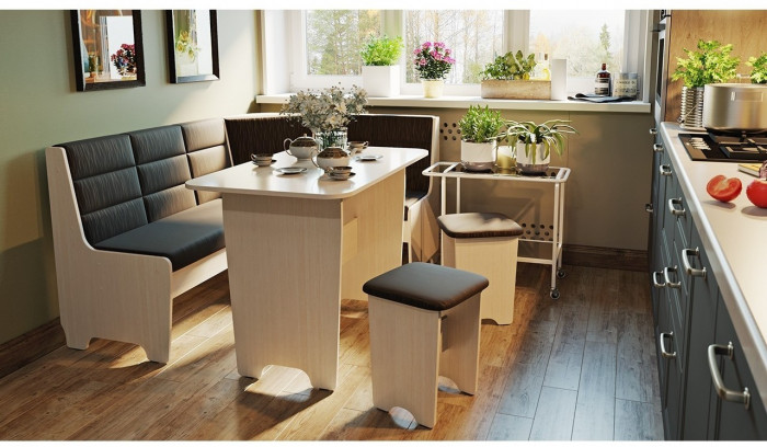 Техас Кухонный уголок Исп.2 (Дуб Сонома/Кашемир коричневый)