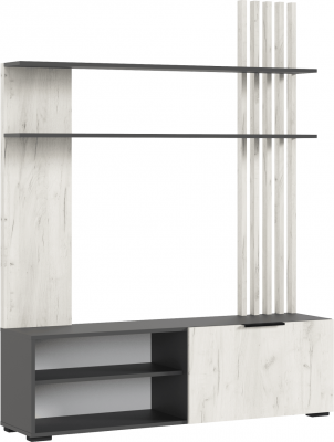 Роджина Гостиная, Крафт белый/Графит