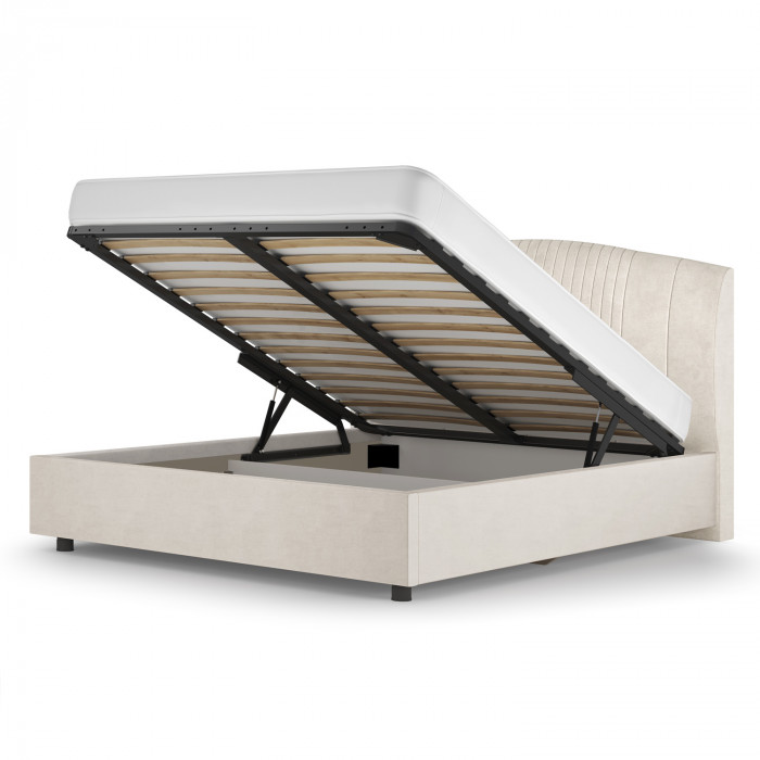 Кровать-12М с подъёмным основанием 1800 слоновая кость