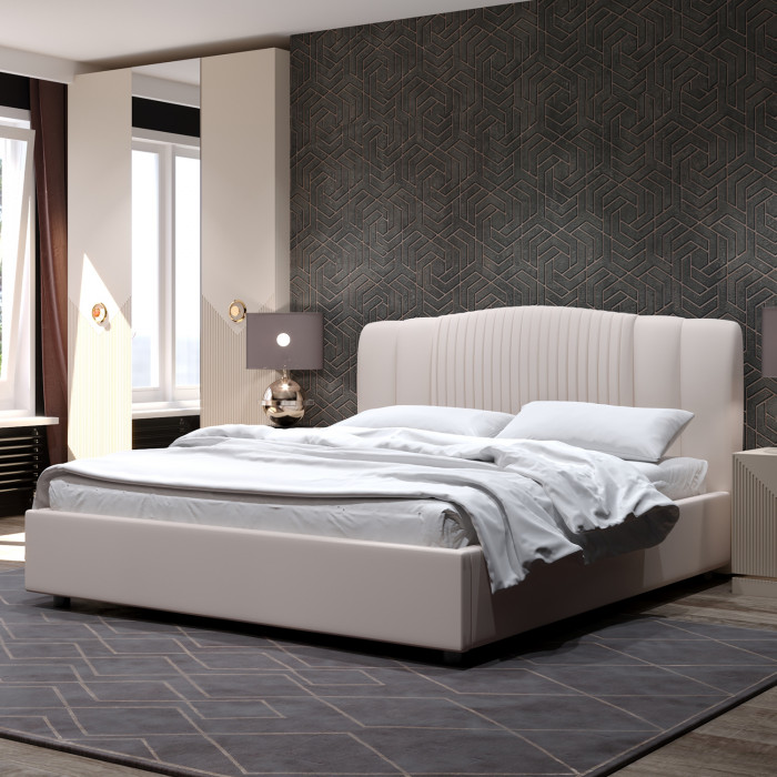 Кровать-12М с подъёмным основанием 1800 слоновая кость