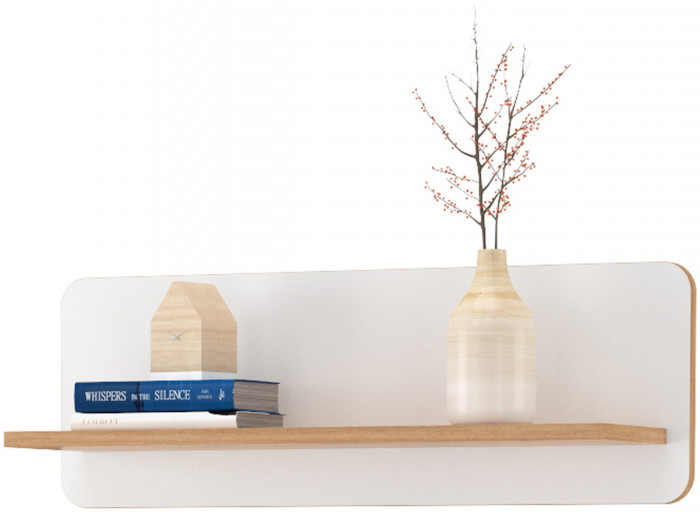 Вуди Компоновка № 01, цвет белый премиум/дуб крафт золотой, ШхГхВ 220х52,7х170 см., универсальная сборка