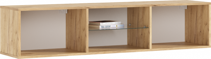 Флэш Тумба ТВ подвесная (Браш Мени Грин, Дуб Крафт)