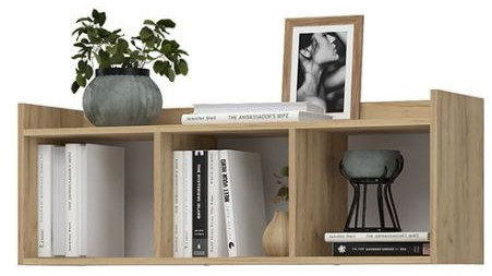 ИРИС ПЛ-02 Полка универсальная (1100х400х335) дуб крафт золото/белый