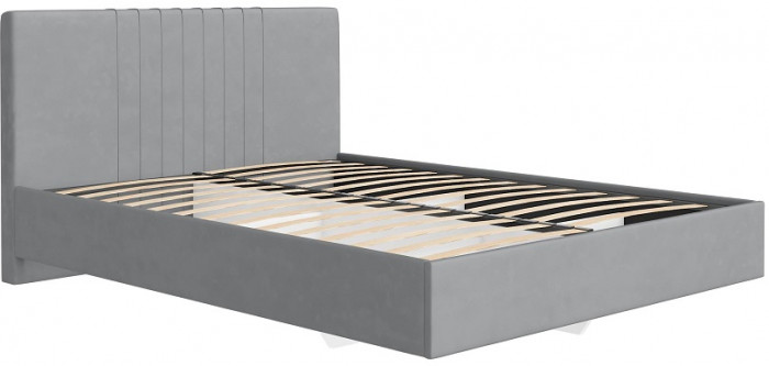 Кровать с латами Соло 180*200, Светло-серый