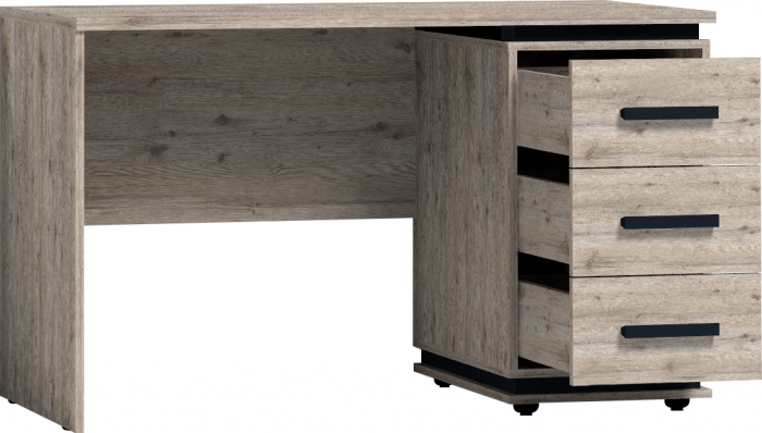 Стол письменный Nature 84, гаскон пайн/черный