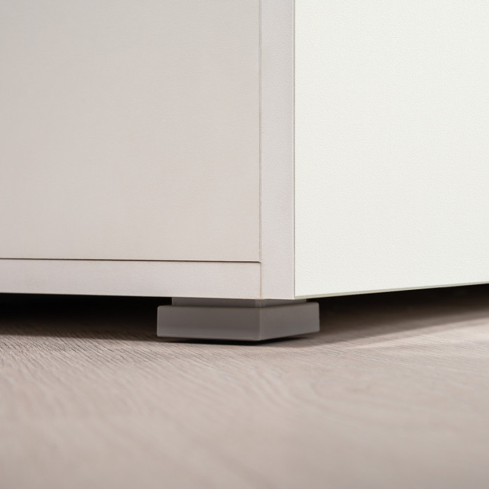 Октава 13.228 Шкаф-пенал + 13.228 Шкаф-пенал, цвет белый шагрень/дуб крафт золотой/фасады МДФ белый шагрень, ШхГхВ 64,4х35,3х197,6 см.