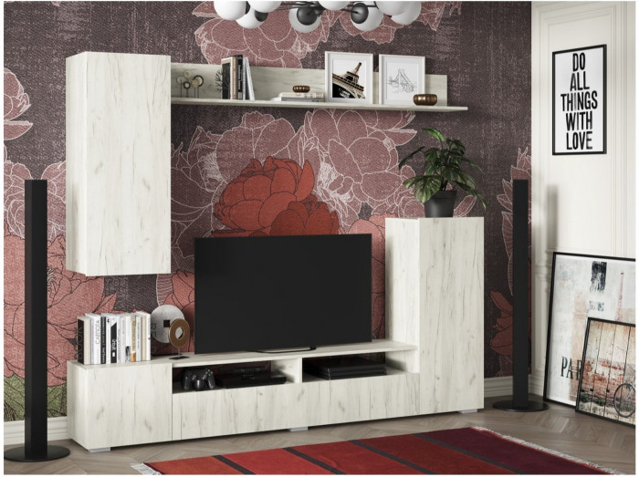 Гостиная Соло-15 ЛДСП, крафт белый, склад