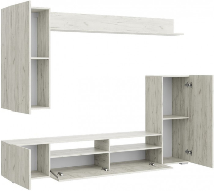 Гостиная Соло-15 ЛДСП, крафт белый, склад