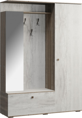 Гарнитур для прихожей "Марк-2" - Бетон пайн светлый/Бетон пайн темный