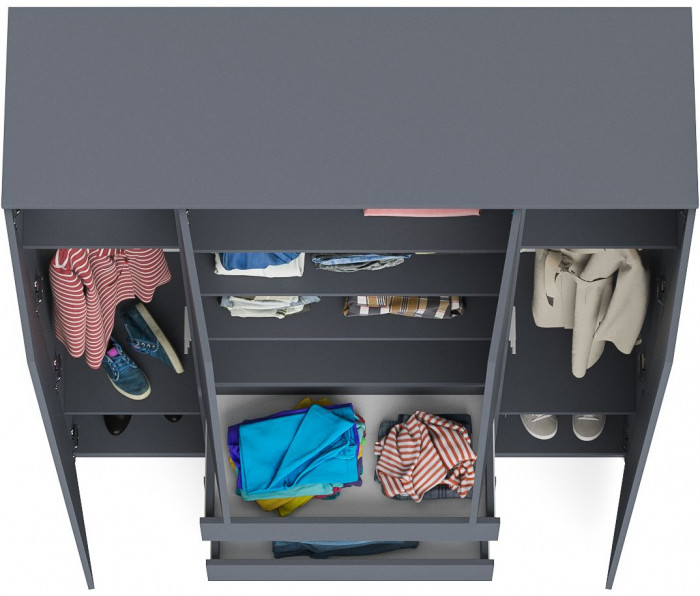 Мори Шкаф МШ1600.1, графит