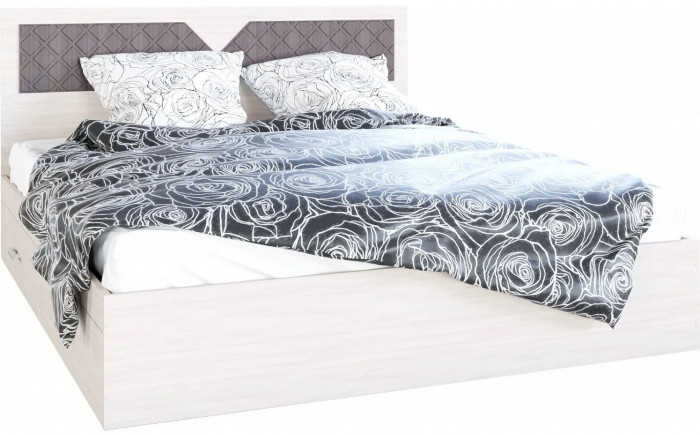 Модульная спальня Николь, композиция 1 (Ясень Шимо / Лиственница темная)