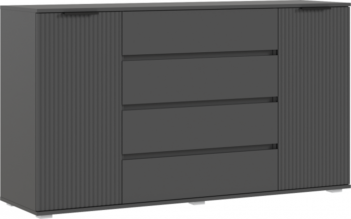 Модульная спальня Марвэл, Графит/Браш графит