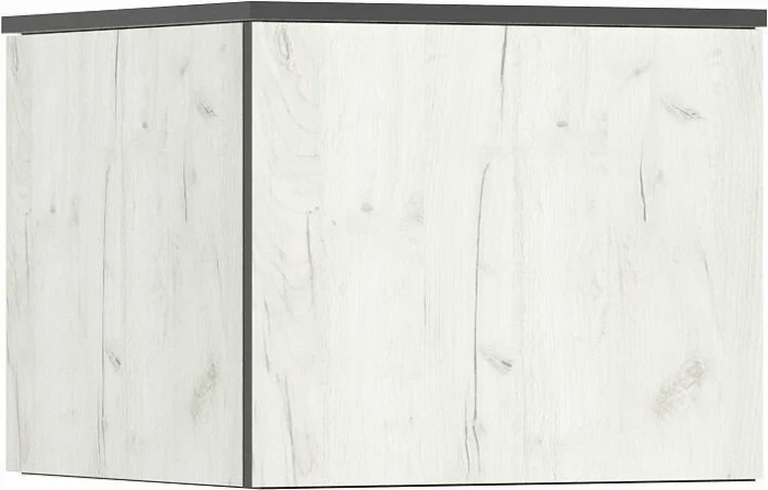 Норд Антресоль к пеналу угловому (Дуб Крафт Белый, Дуб Крафт Белый)