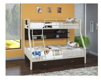 Двухъярусная кровать Гранада-1ПЯ, серый / Венге (Венге, Серый)