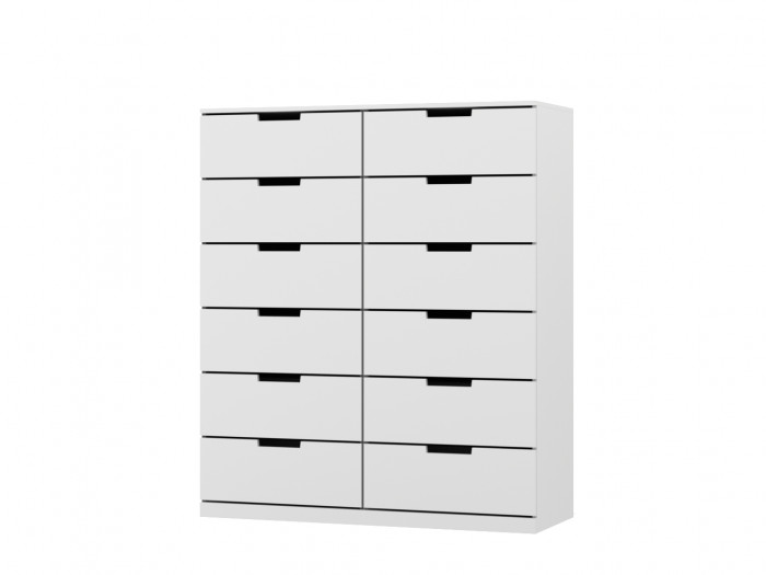Комод NORDLI 16 IKEA (МДФ) Белый DM635-6 120*45*131 см, Белый   Фиеста