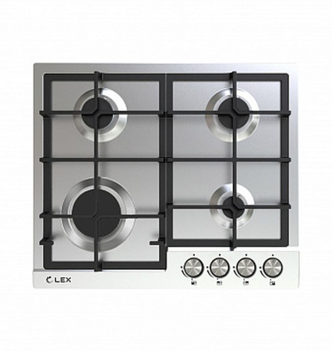 Варочная поверхность LEX GVS 642 IX газовая (600*510*95) Сатин