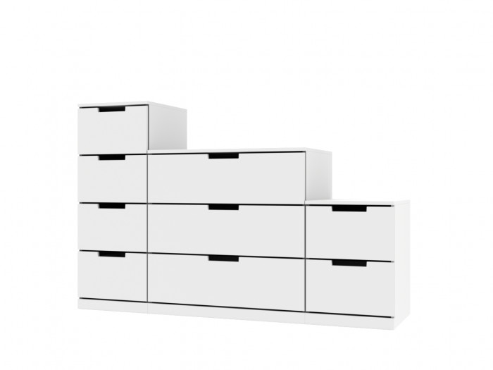 Комод NORDLI 42 IKEA (МДФ) Белый DM635-6 160*45*100 см, Белый   Фиеста