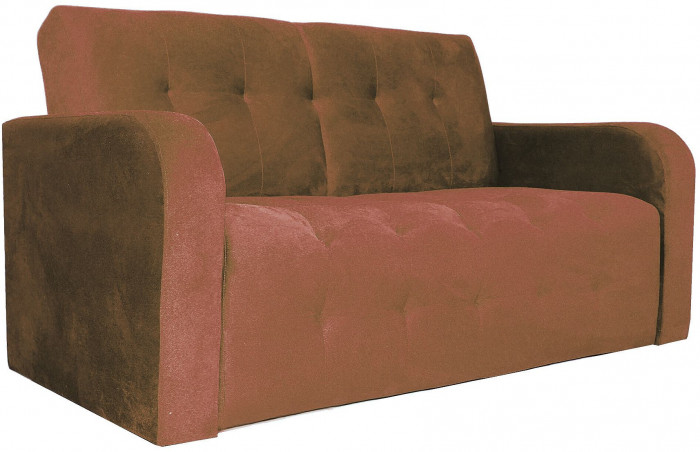 Диван прямой, материал велюр, цвет коричневый, для офиса, дома, гостиной, кухни Оксфорд