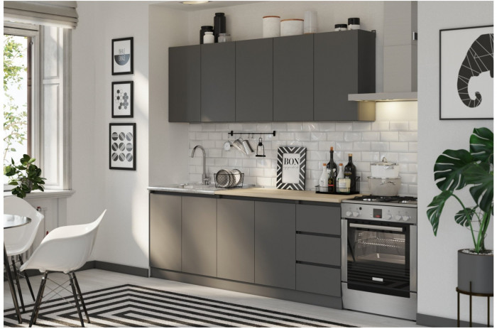 Кухня ЛДСП Челси 2000 (Белый)