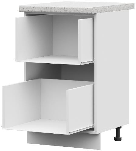 ШН2Я 500 корпус шкаф нижн. с 2 ящ (500*820*474) ПВ белый