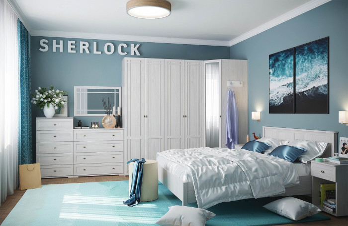 Тумба прикроватная Sherlock 64, ясень светлый