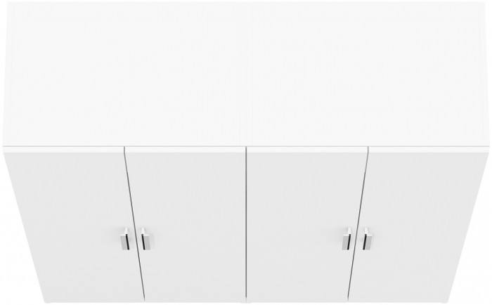 Два Шкафа С-МД-СК9Ш к компьютерному столу С-МД-СК9, белый шагрень