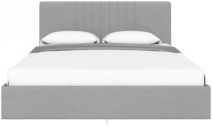Кровать с латами Соло 140*200, Светло-серый