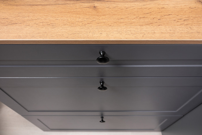 Остин Прихожая 34, цвет серый графит/дуб крафт золотой, ШхГхВ 160х54,3х229,6 см., универсальная сборка