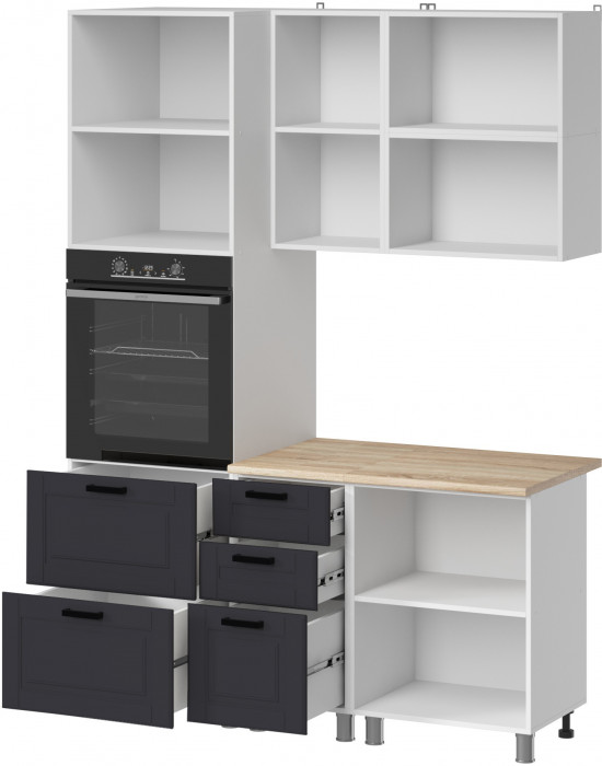 МК Аленушка 1,6м ПД 2 Астра Сталь,скоба черный,сонома