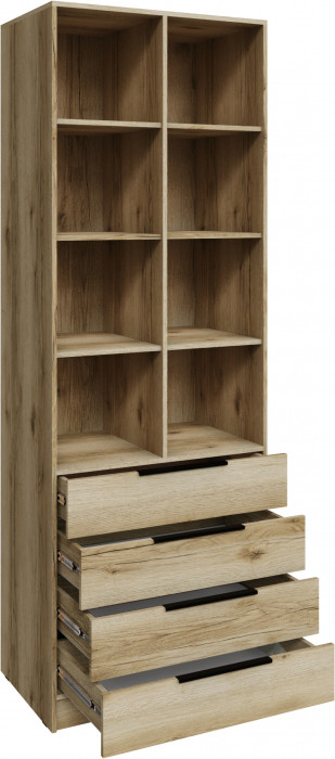 Стеллаж Мадрид (0,8) с 4 ящ., Дуб делано