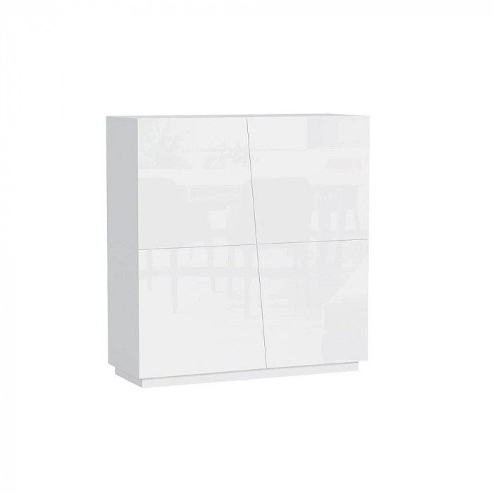 Комод Цесена 2 (МДФ) IKEA Белый DM635-6 120*43*126 см, Белый   Фиеста