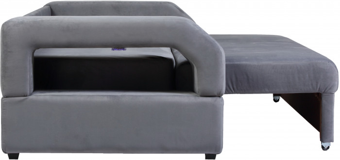 Диван-кровать Манчестер, еврокнижка, велюр, 150х195, серый