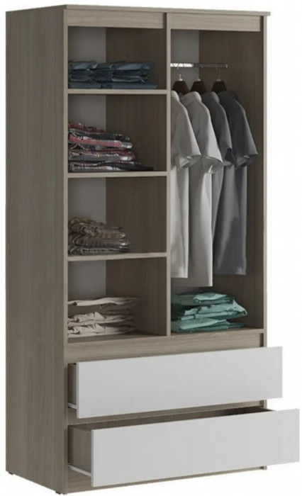 Модульная гостиная Челси сонома/белый глянец (Дуб Сонома, Белый глянец)