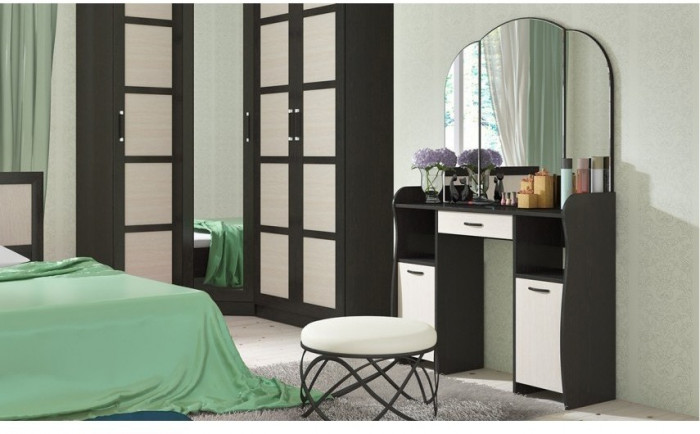 София Т2 Туалетный стол (Венге Цаво, Дуб Белфорт)