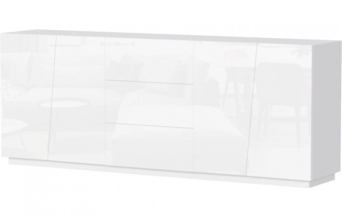 Комод Цесена 220 (МДФ) IKEA Белый DM635-6 220*43*86 см, Белый   Фиеста