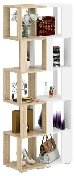 Стеллаж СВК 2 шт., дуб сонома/белый