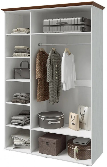 Модульная спальня Валенсия (Белый матовый / Орех)