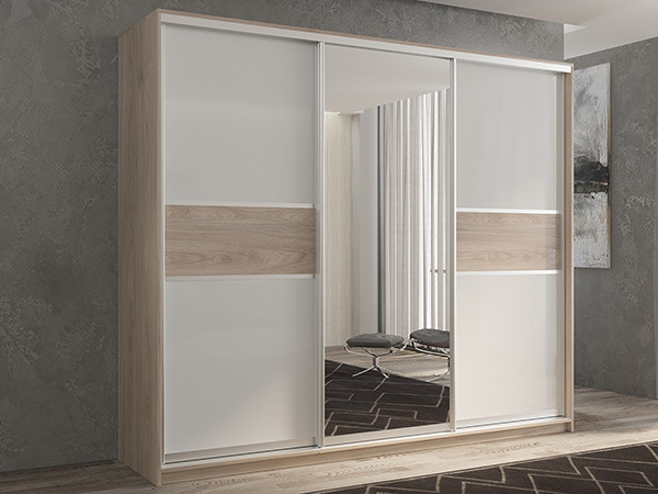 Шкаф-купе Кааппи 10 Кастелло Серый 180х60х230 см