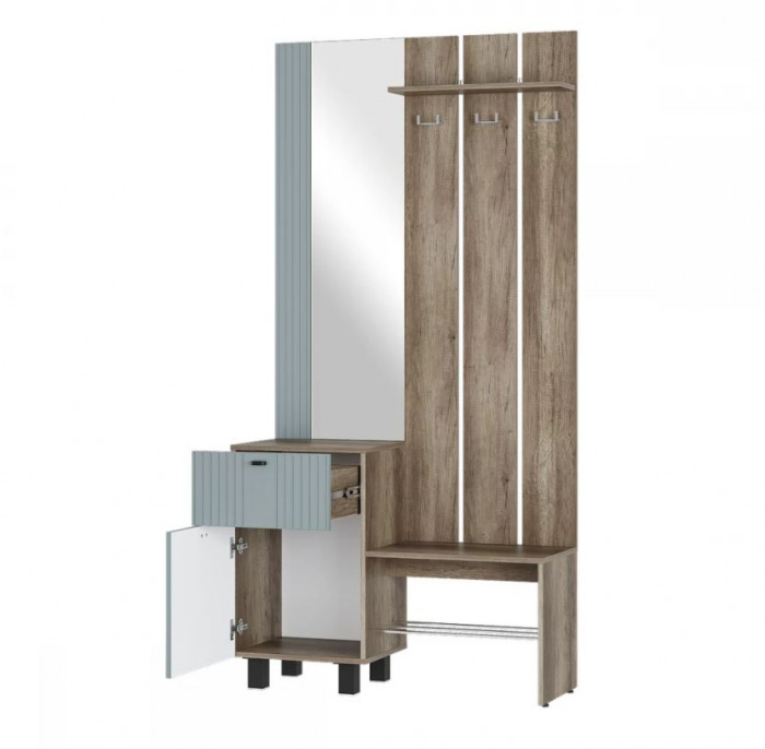 Прихожая "Олива" ПР-04 Дуб каньон/МФ11Шарли бриз