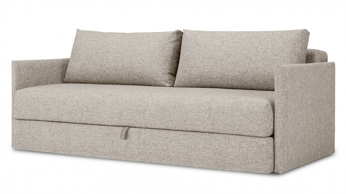 Диван Коя Лайт Strong Plus 01 208*94*80 см, Бежевый Рогожка Еврокнижка Фиеста