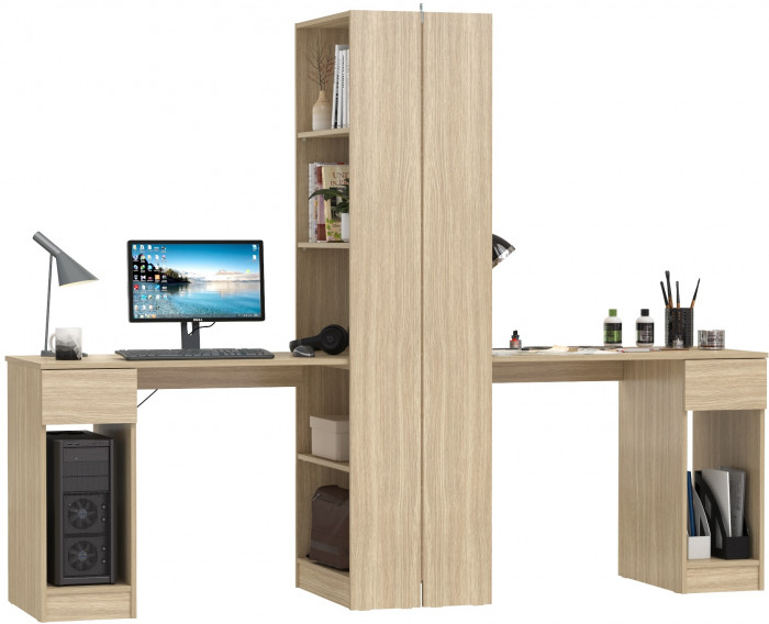 Лайт Шкаф комбинированный 10.01 + 10.01, цвет плэйн, ШхГхВ 230,6х58,2х179 см., универсальная сборка(обязательно крепление к стене)