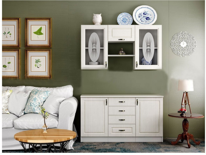 Буфет Констанция 1500 (Белый матовый)