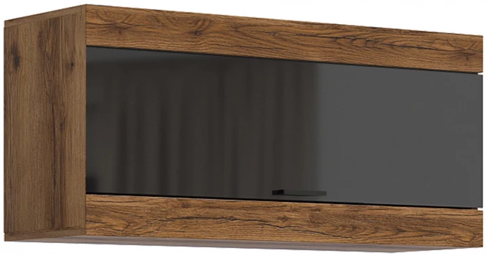 Прага Модульная Гостиная, вариант №4, делано/Черный глянец