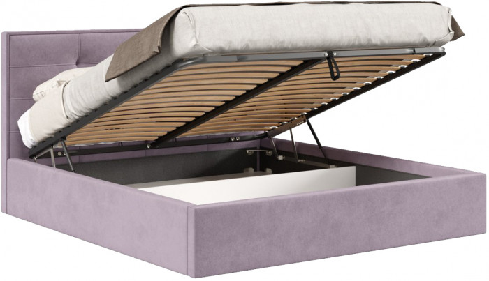 Кровать с подъёмным механизмом 1800 Римини, лаванда 108