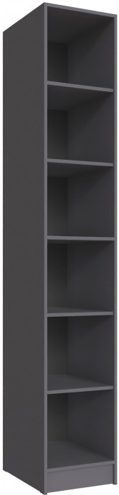 Стеллаж Мадрид (0,4) с дверкой, Графит серый