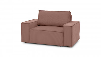 Кресло Софт 2 Cilium Coral 152*103*90 см, Розовый Вельвет Дельфин Фиеста