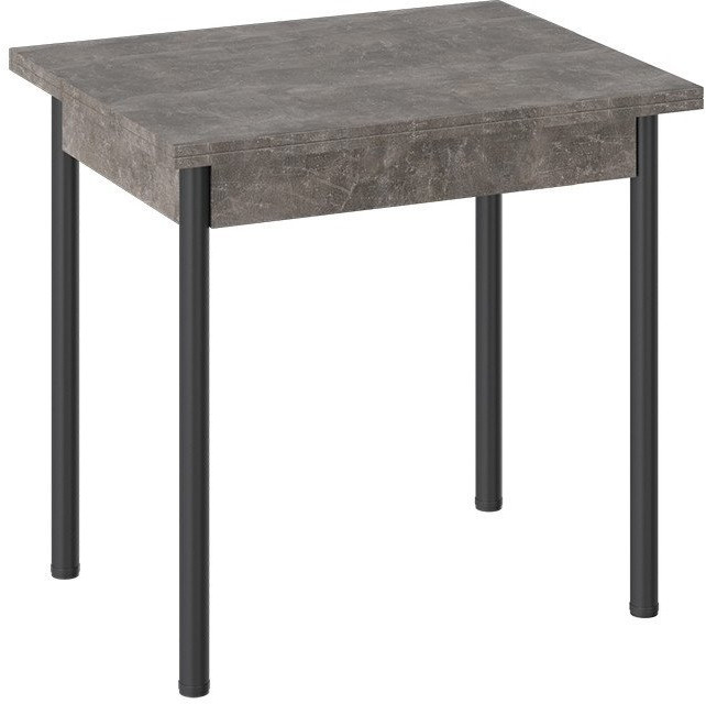 Родос Тип 2 стол с опорой d40 (Белый муар/Дуб Крафт золотой)