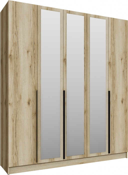 Шкаф Мадрид (2,0) с зеркалом, Дуб делано