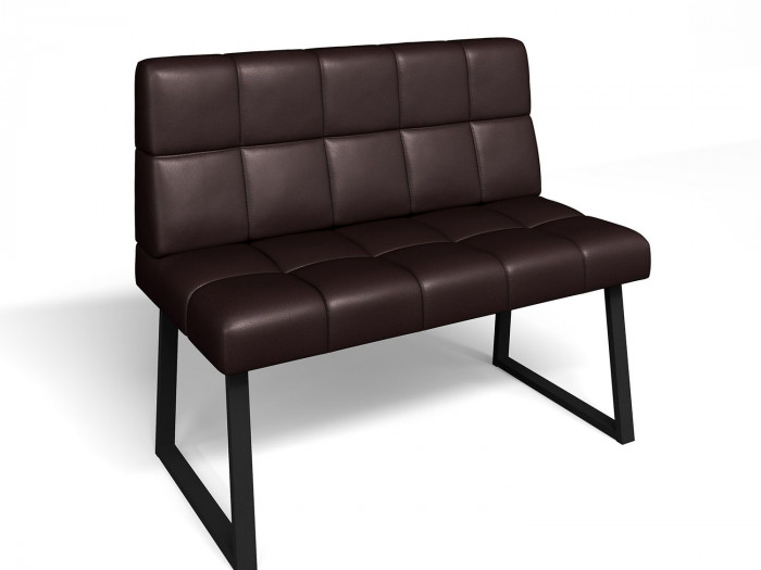 Кухонный диван Реал МД 1100 Умбер/Черный муар